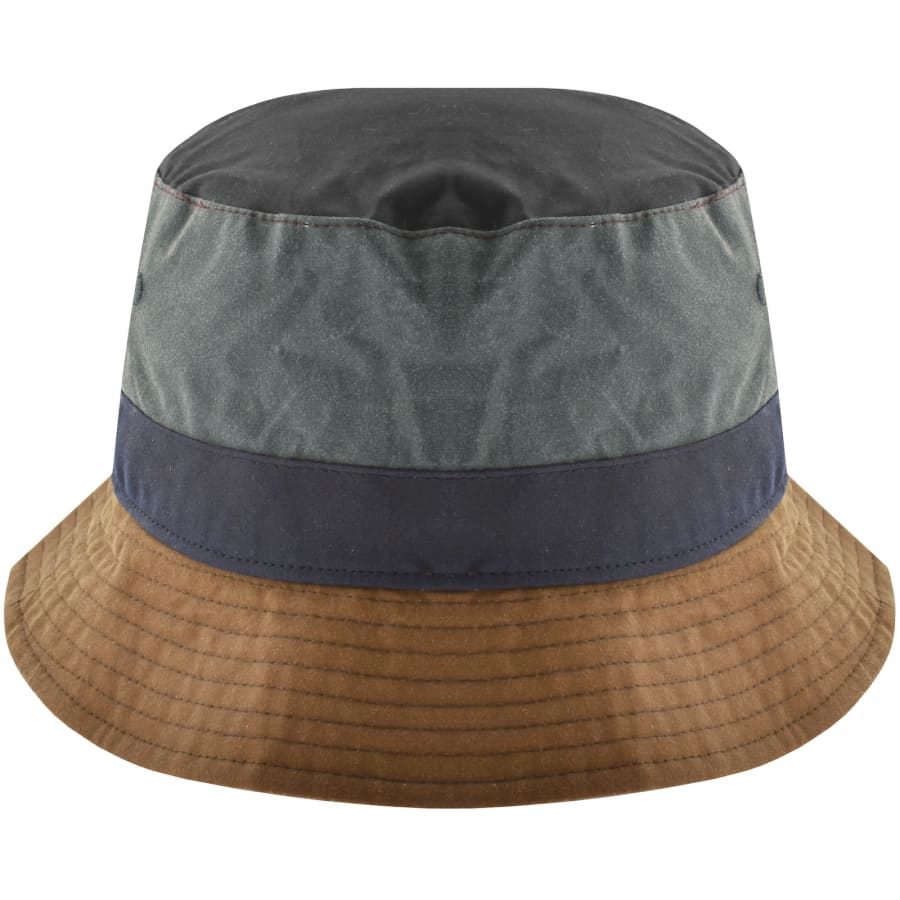 Image number 3 for Barbour X Paul Smith Waxed Bucket Hat