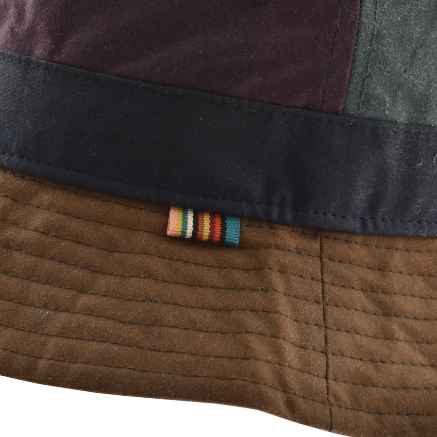 Image number 4 for Barbour X Paul Smith Waxed Bucket Hat
