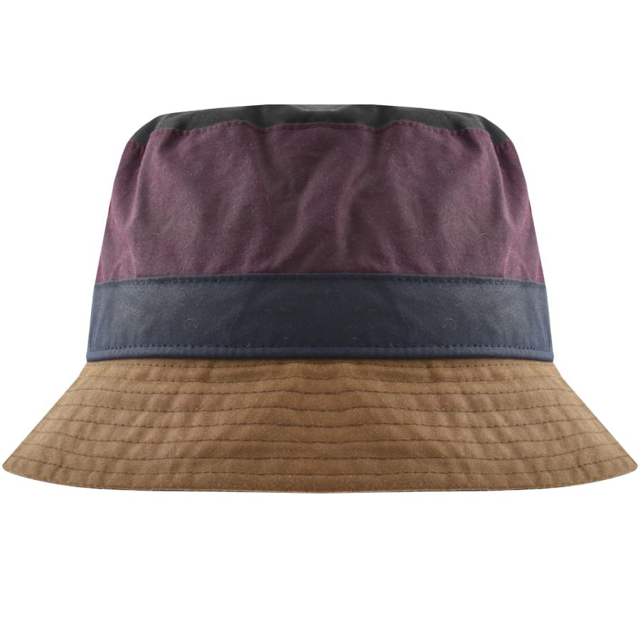 Image number 1 for Barbour X Paul Smith Waxed Bucket Hat
