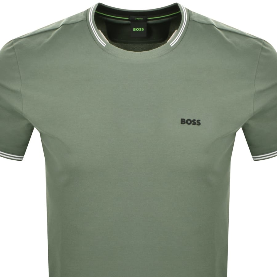 Image number 2 for BOSS Taul T Shirt Green