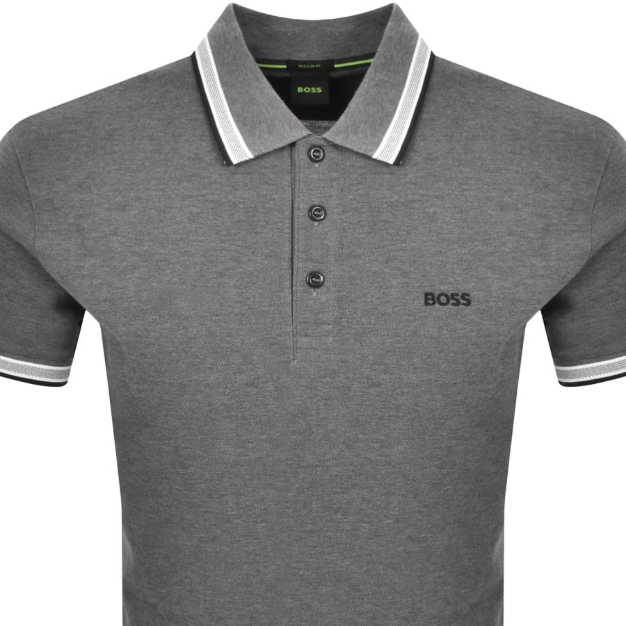 Image number 2 for BOSS Paddy Polo T Shirt Medium Grey