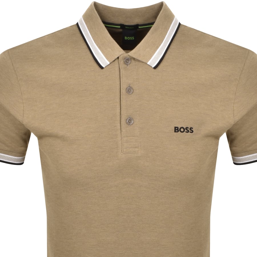 Image number 2 for BOSS Paddy Polo T Shirt Medium Beige