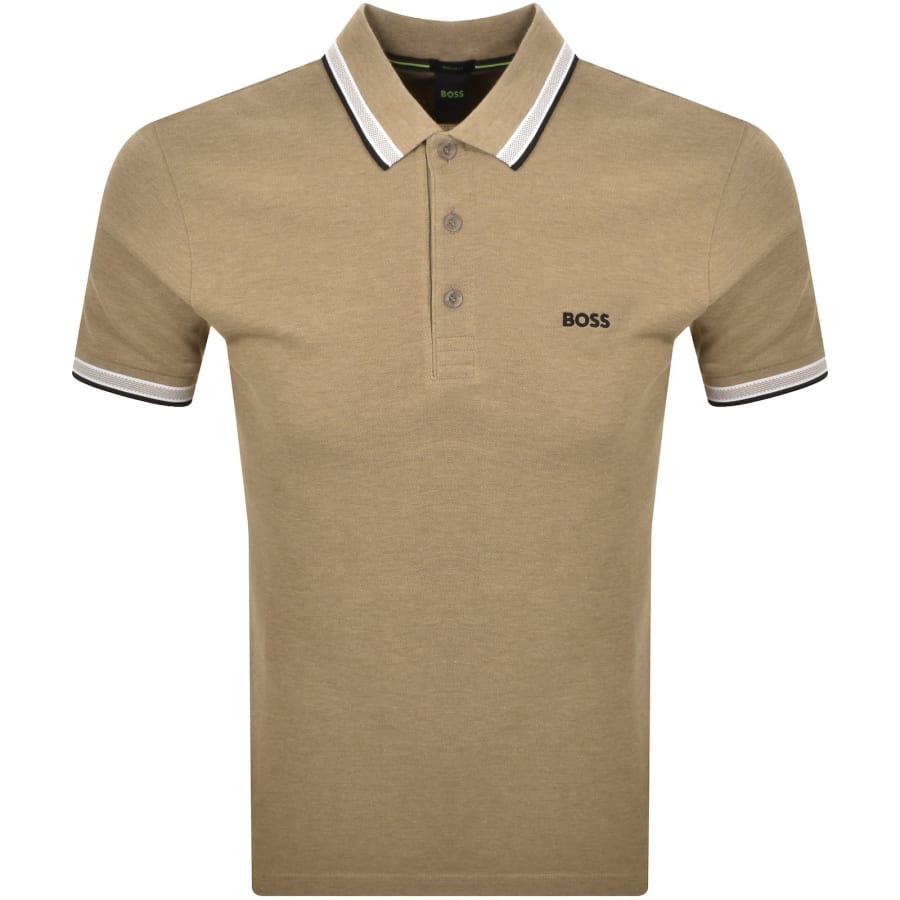Image number 1 for BOSS Paddy Polo T Shirt Medium Beige