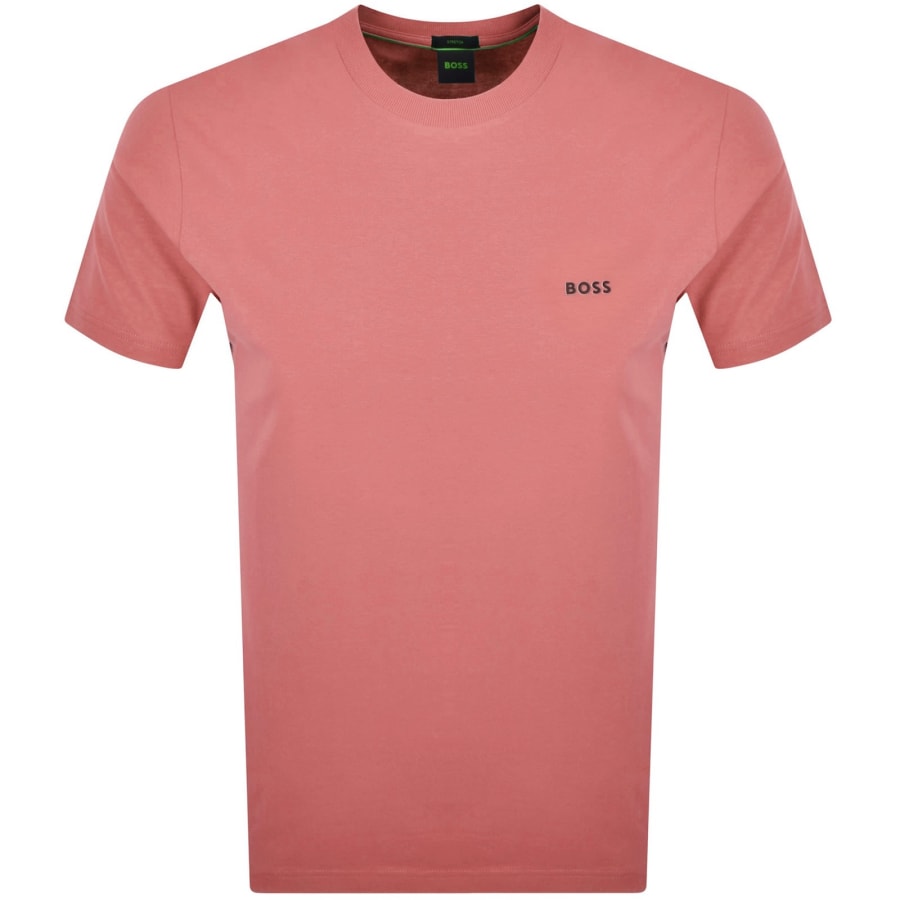 Image number 1 for BOSS Tee T Shirt Medium Pink