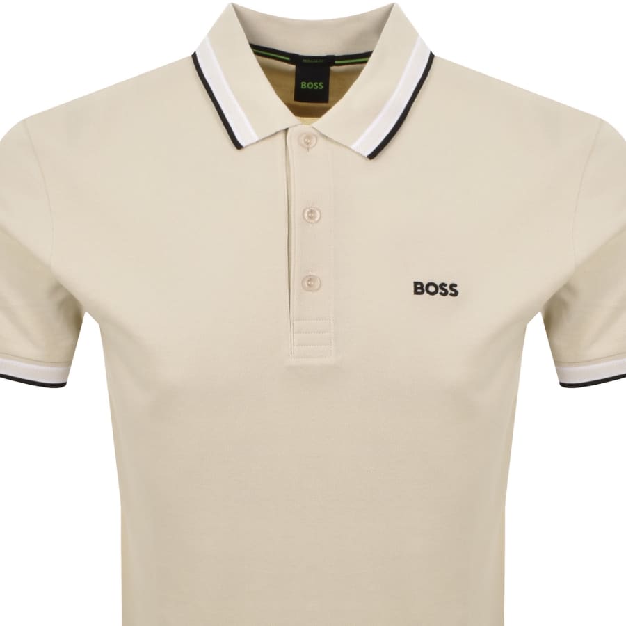 Image number 2 for BOSS Paddy Polo T Shirt Cream