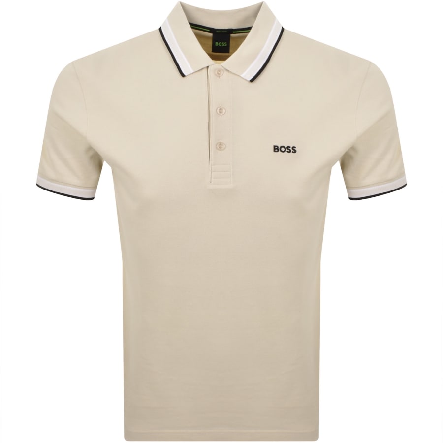Image number 1 for BOSS Paddy Polo T Shirt Cream