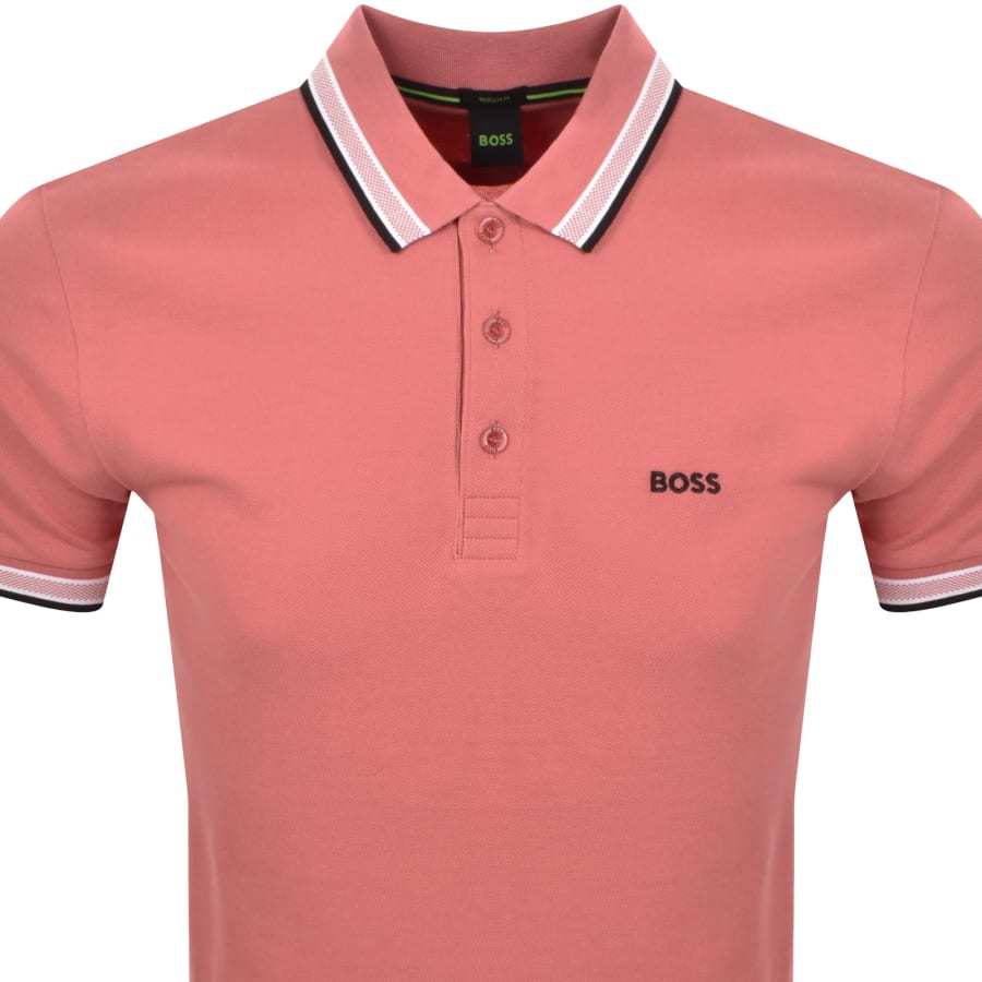 Image number 2 for BOSS Paddy Polo T Shirt Medium Pink
