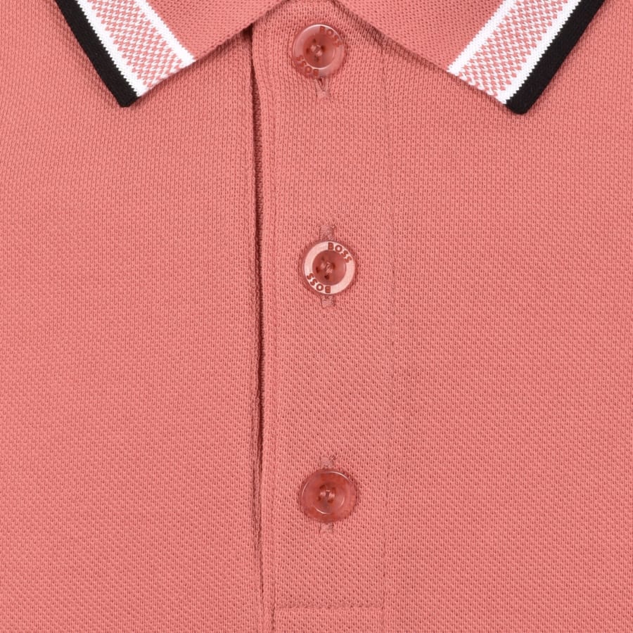 Image number 5 for BOSS Paddy Polo T Shirt Medium Pink