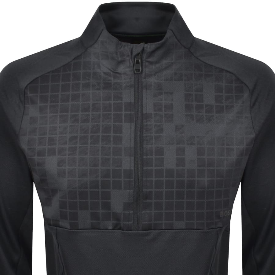 Image number 2 for BOSS Half Zip Sweatshirt Navy