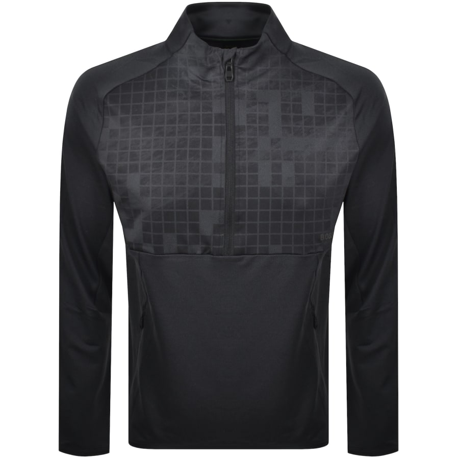 Image number 1 for BOSS Half Zip Sweatshirt Navy