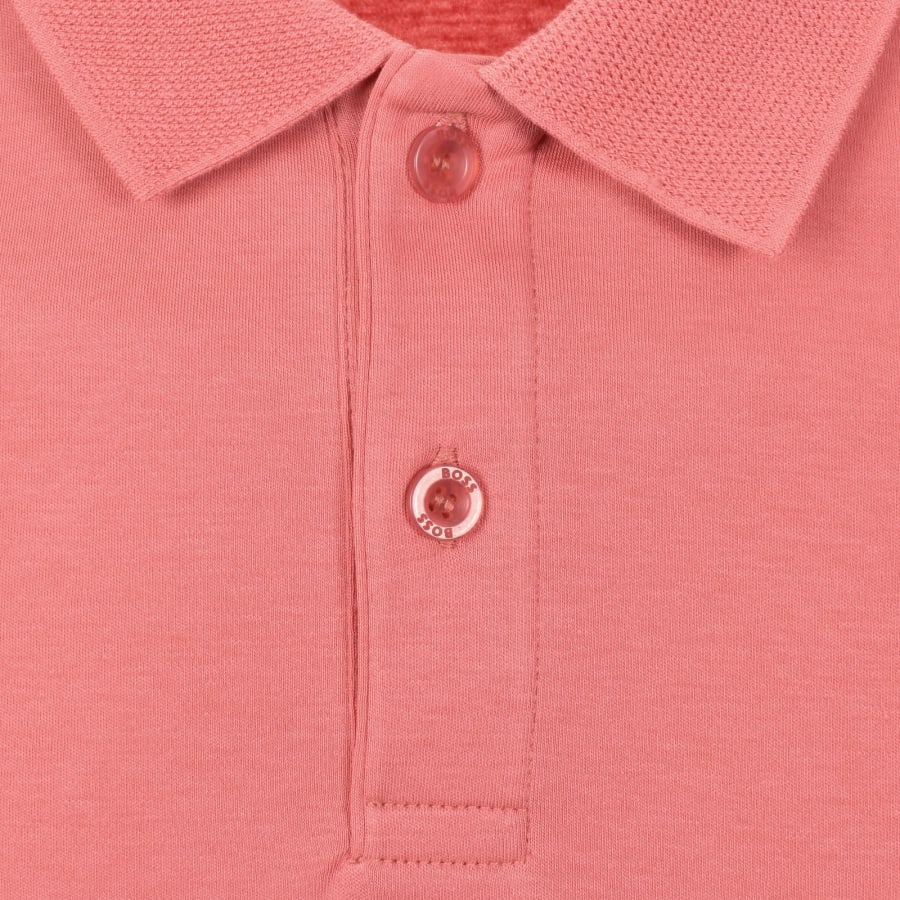 Image number 5 for BOSS Zone Polo T Shirt Medium Pink