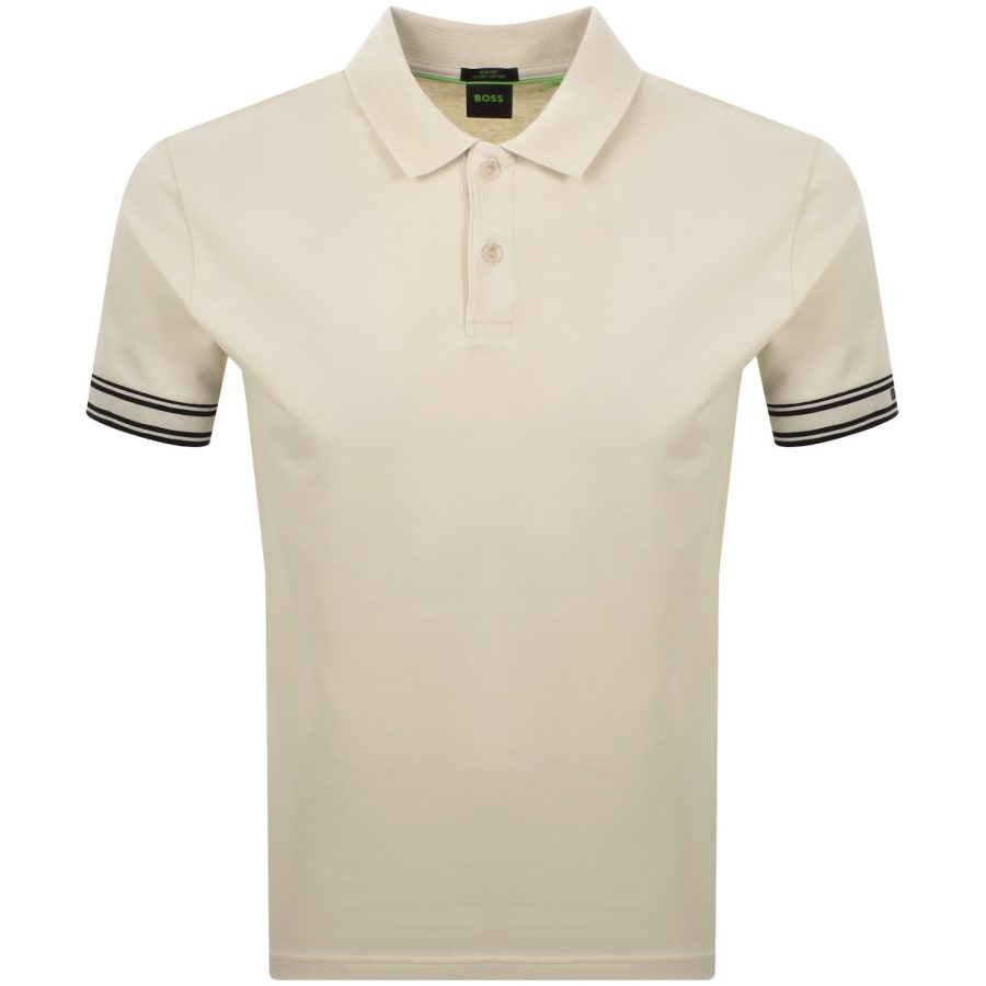 Image number 2 for BOSS Zone Polo T Shirt Cream