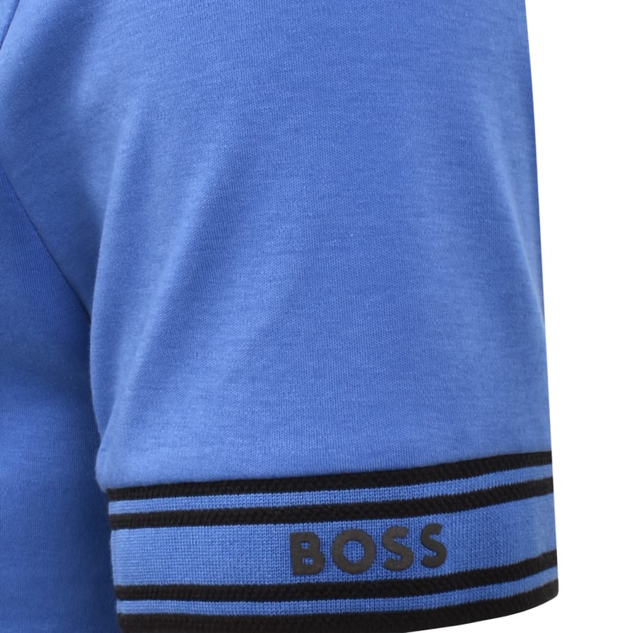 Image number 4 for BOSS Zone Polo T Shirt Medium Blue