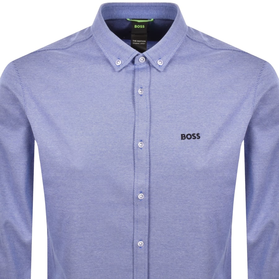 Image number 2 for BOSS B Motion Long Sleeve Shirt Blue
