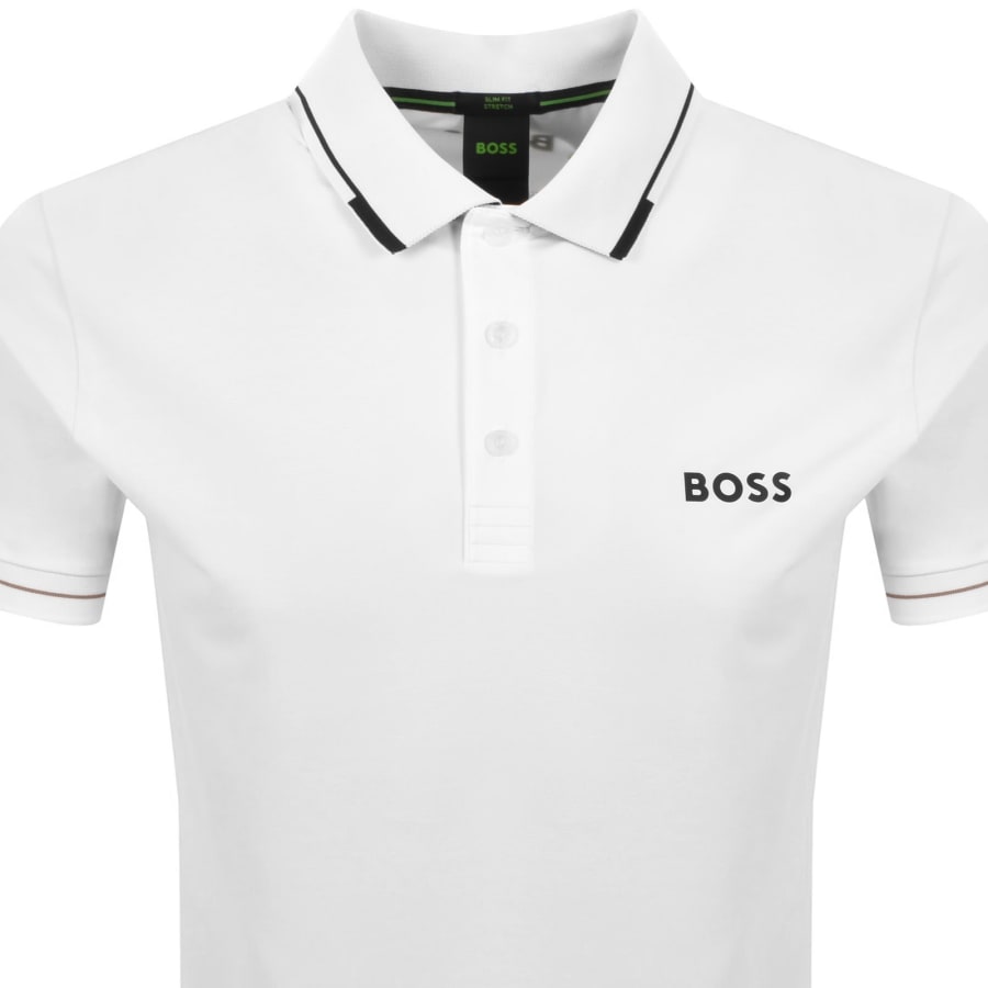 Image number 2 for BOSS Paul Pro Polo T Shirt White