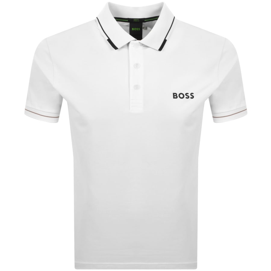 Image number 1 for BOSS Paul Pro Polo T Shirt White