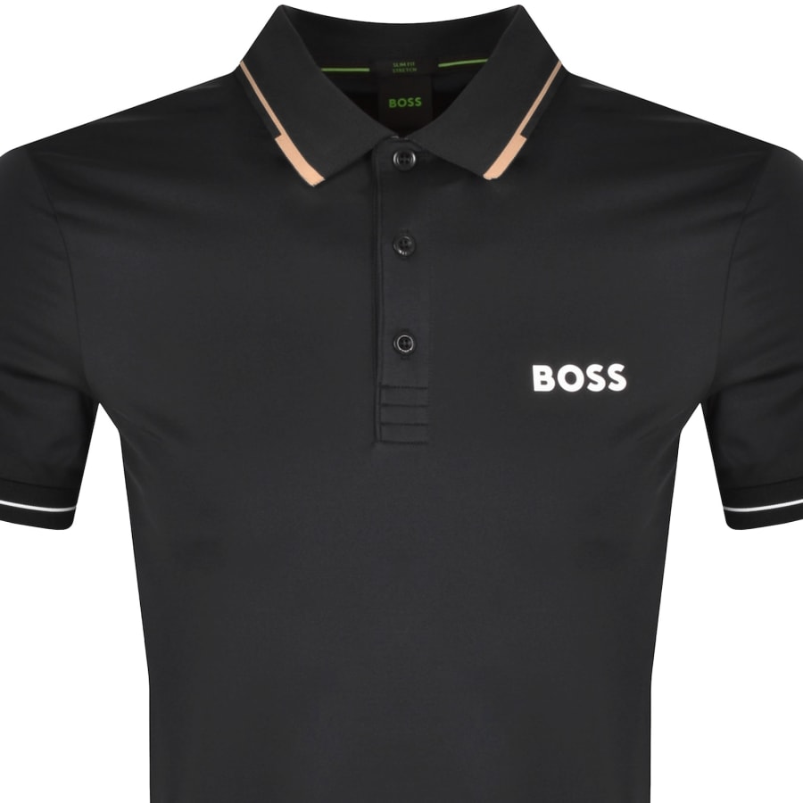 Image number 2 for BOSS Paul Pro Polo T Shirt Black