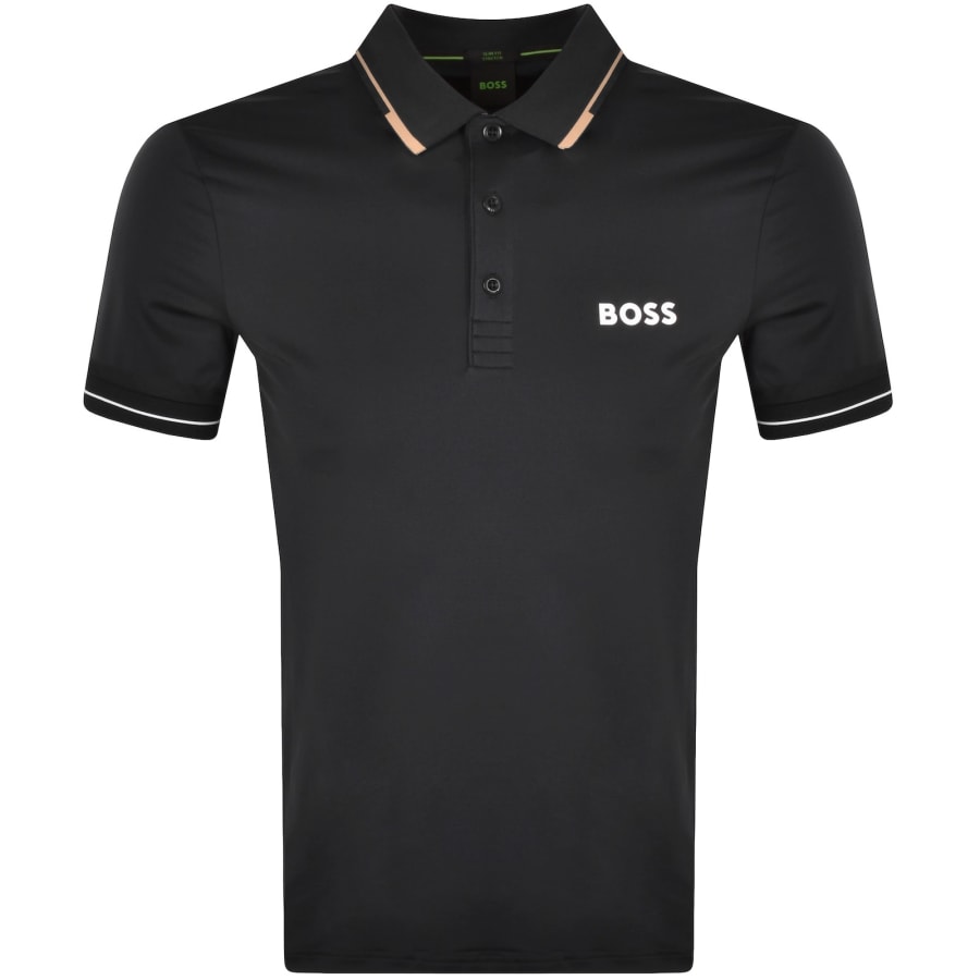 Image number 1 for BOSS Paul Pro Polo T Shirt Black