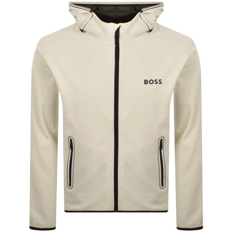 Image number 1 for BOSS Sicon Toc Hoodie Cream