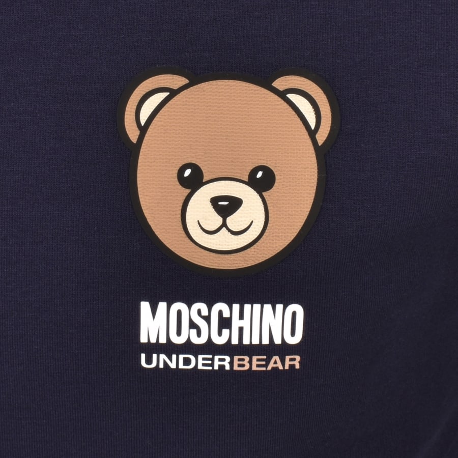 Image number 3 for Moschino Underwear Logo Sweatshirt Navy