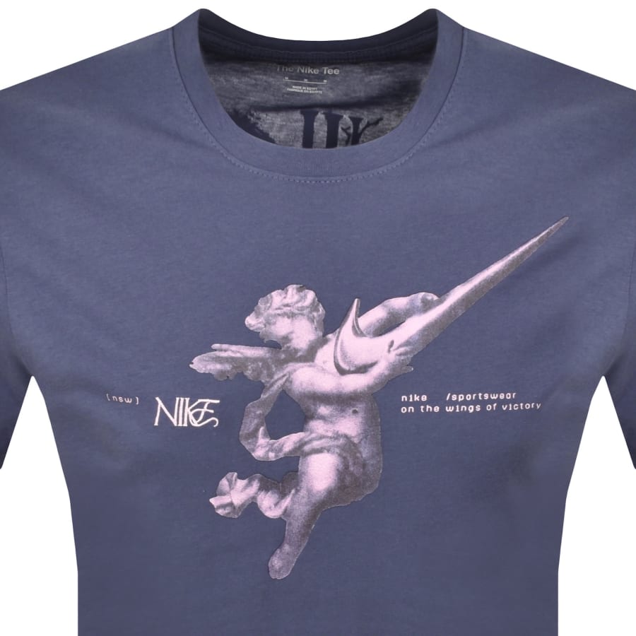 Image number 3 for Nike OC Wings City T Shirt Blue