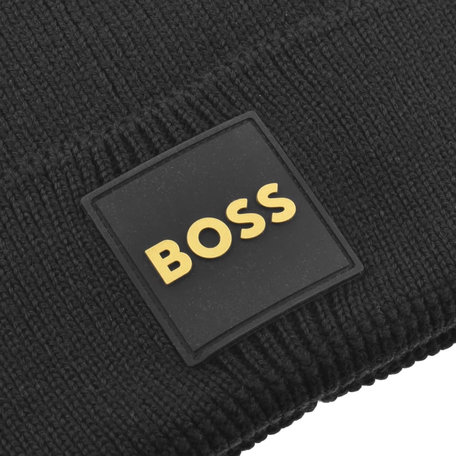 Image number 3 for BOSS Foxxy Wool Blend Beanie Black