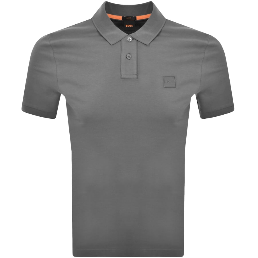 Image number 1 for BOSS Passenger Polo T Shirt Grey