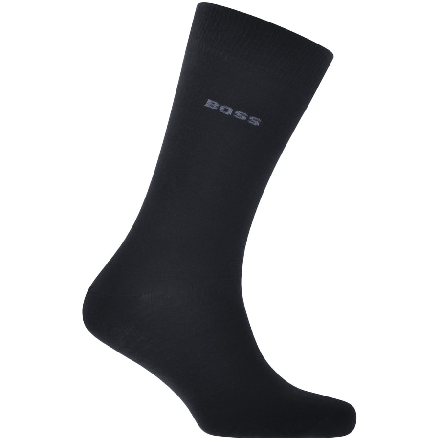 Image number 2 for BOSS 2 Pack Argyle Crew Socks Dark Blue
