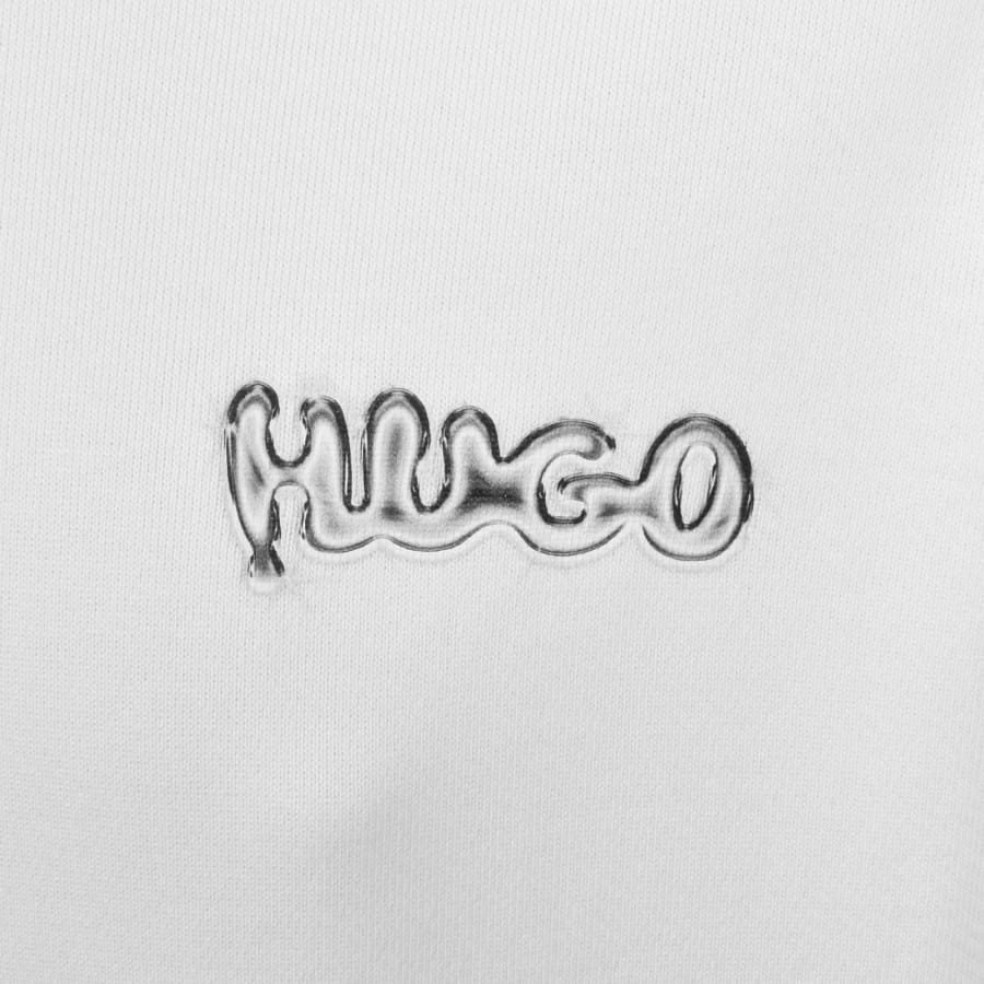 Image number 4 for HUGO Blue Nyrohood Hoodie White