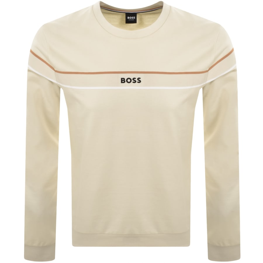 Image number 1 for BOSS Iconic Sweatshirt Open White