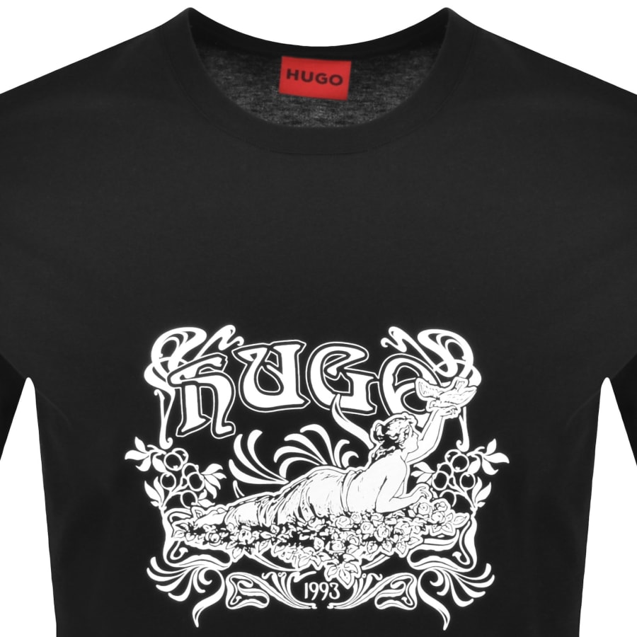 Image number 2 for HUGO Diwom T Shirt Black