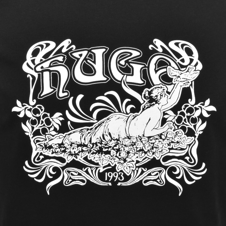 Image number 3 for HUGO Diwom T Shirt Black