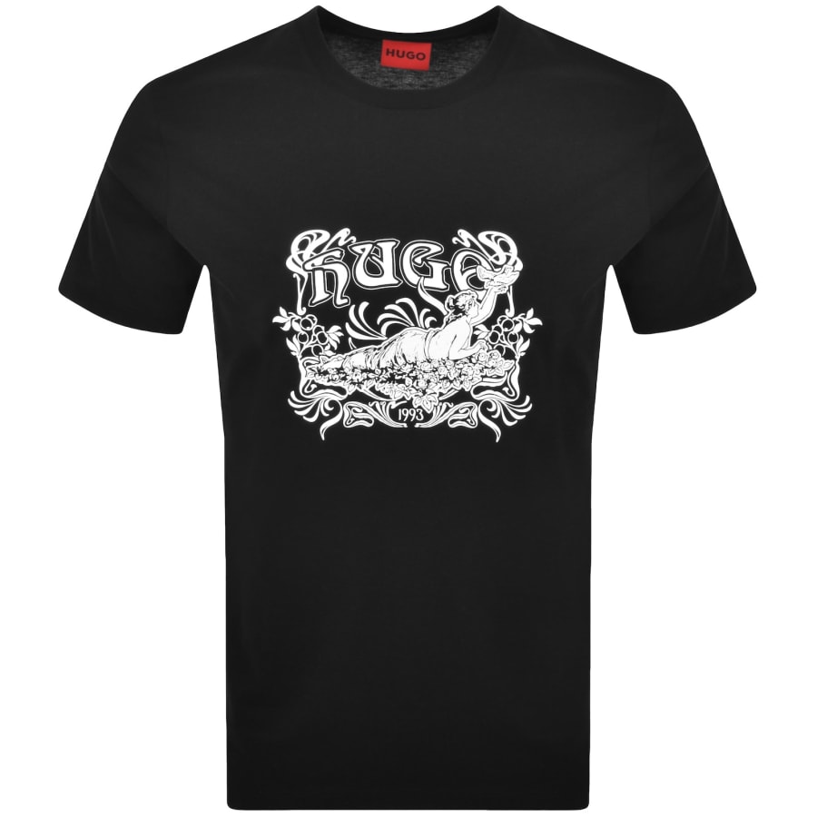 Image number 1 for HUGO Diwom T Shirt Black