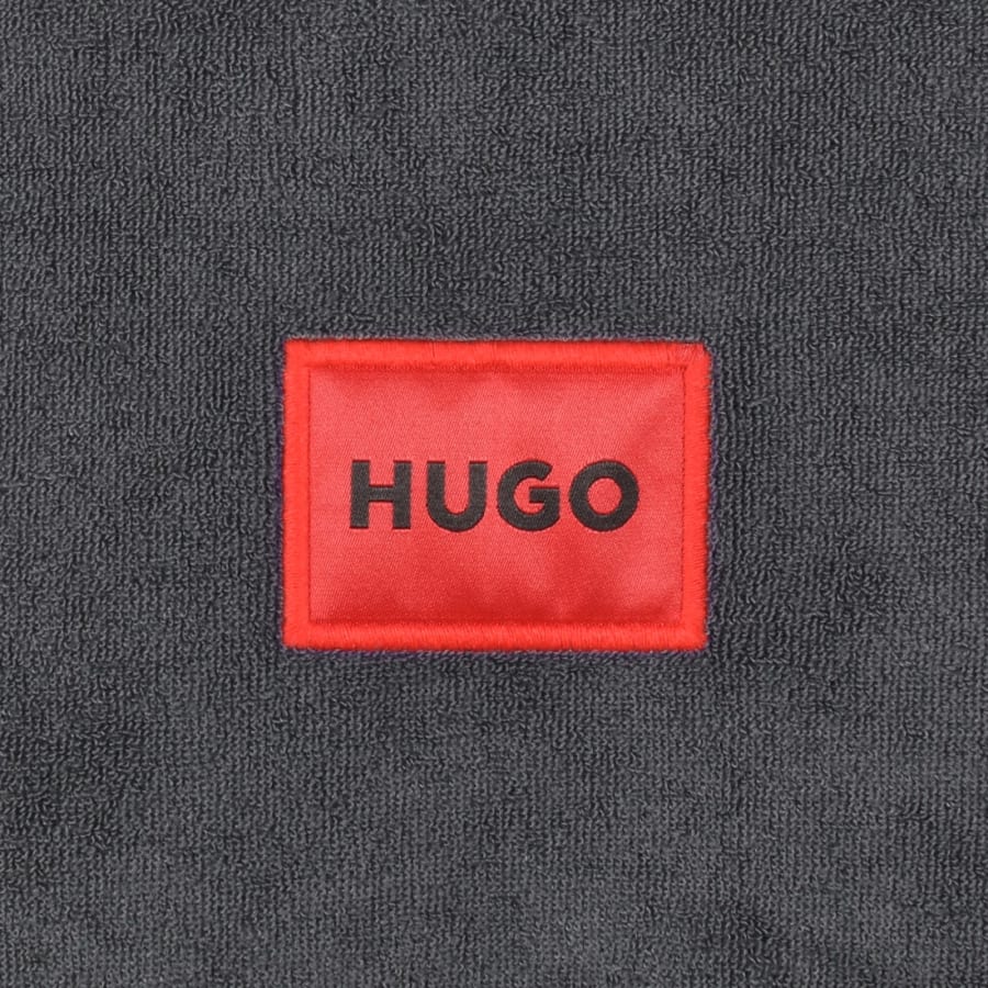 Image number 3 for HUGO Bodywear Terry Hoodie Grey