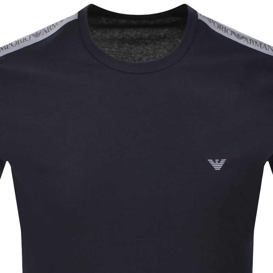 Image number 2 for Emporio Armani Core Logo Band T Shirt Armani Blue