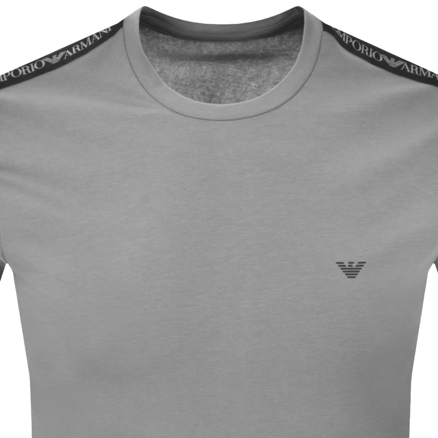 Image number 2 for Emporio Armani Core Logo Band T Shirt Shade Grey