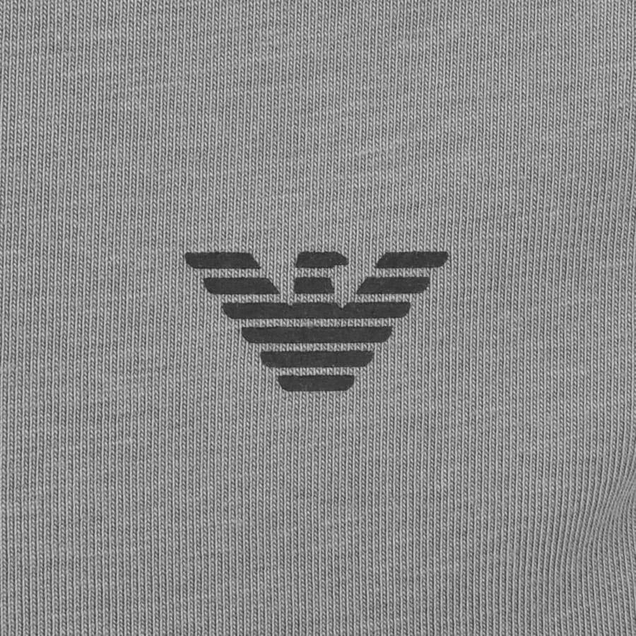 Image number 3 for Emporio Armani Core Logo Band T Shirt Shade Grey
