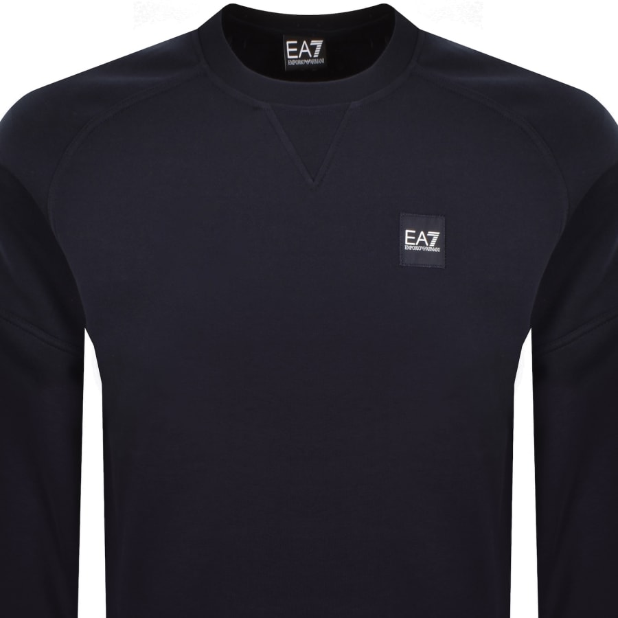 Image number 3 for EA7 Emporio Armani Logo Sweatshirt Navy