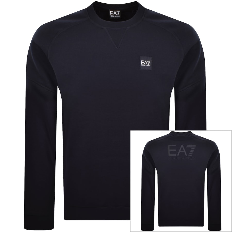 Image number 1 for EA7 Emporio Armani Logo Sweatshirt Navy