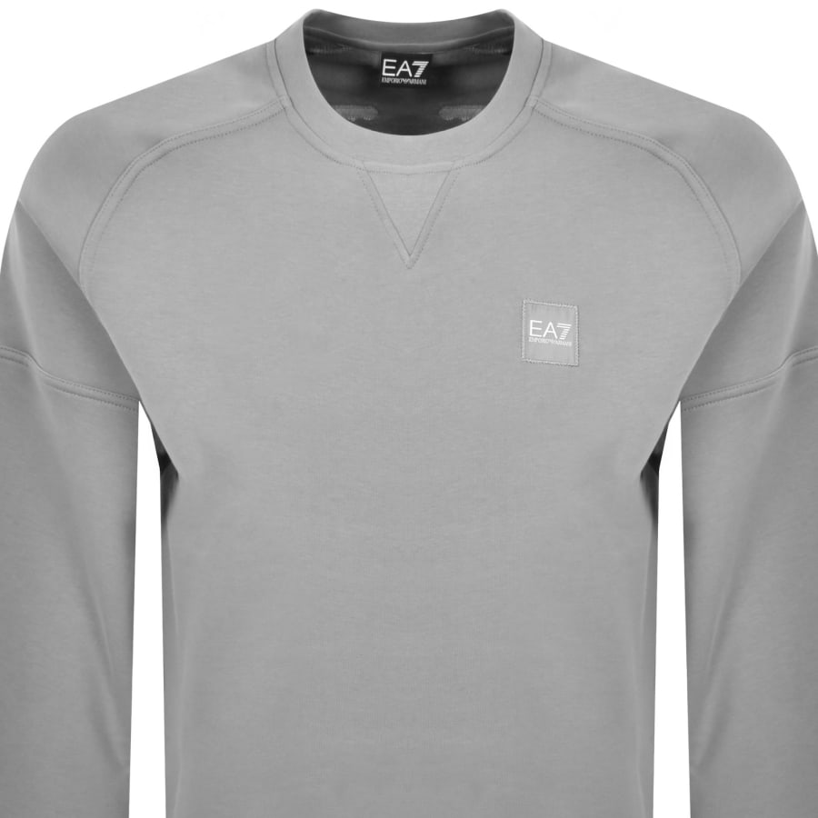 Image number 3 for EA7 Emporio Armani Logo Sweatshirt Grey