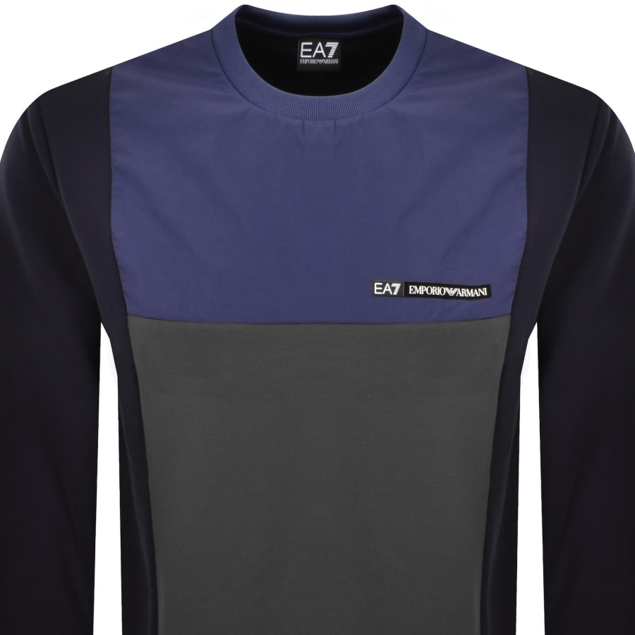 Image number 2 for EA7 Emporio Armani Colourbock Sweatshirt Blue