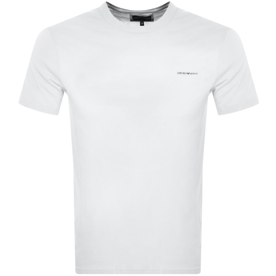 Image number 1 for Emporio Armani Short Sleeved Logo T Shirt White