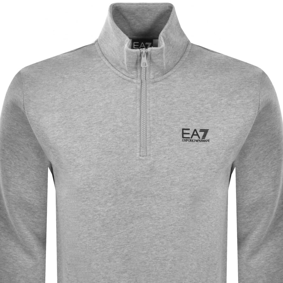 Image number 2 for EA7 Emporio Armani Logo Sweatshirt Grey