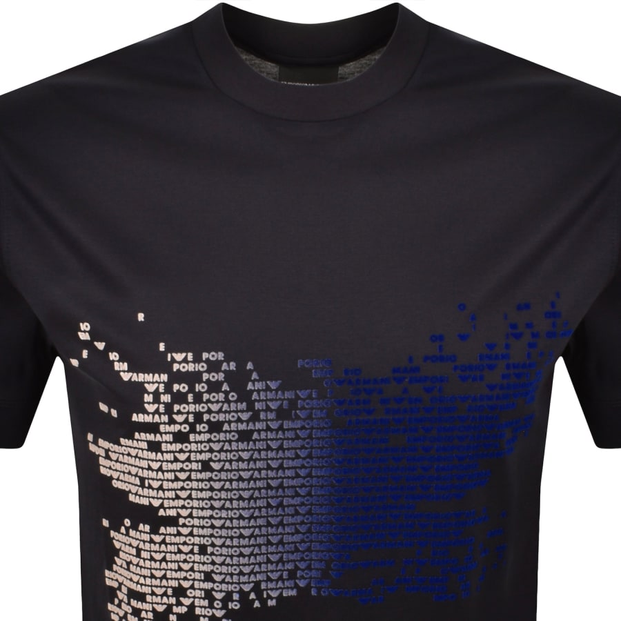 Image number 2 for Emporio Armani T Shirt Iconico Blue Navy