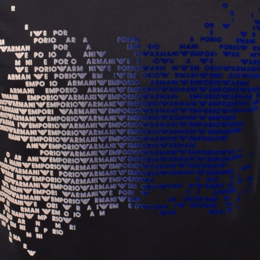 Image number 3 for Emporio Armani T Shirt Iconico Blue Navy