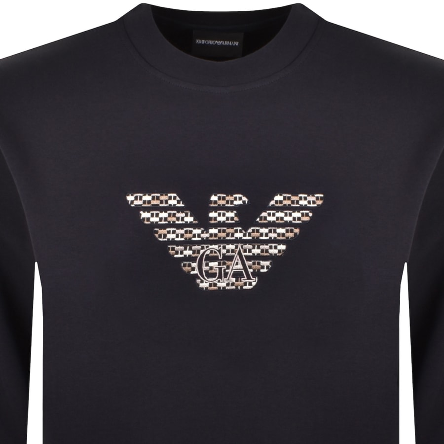 Image number 2 for Emporio Armani Sweatshirt Iconico Blue Navy