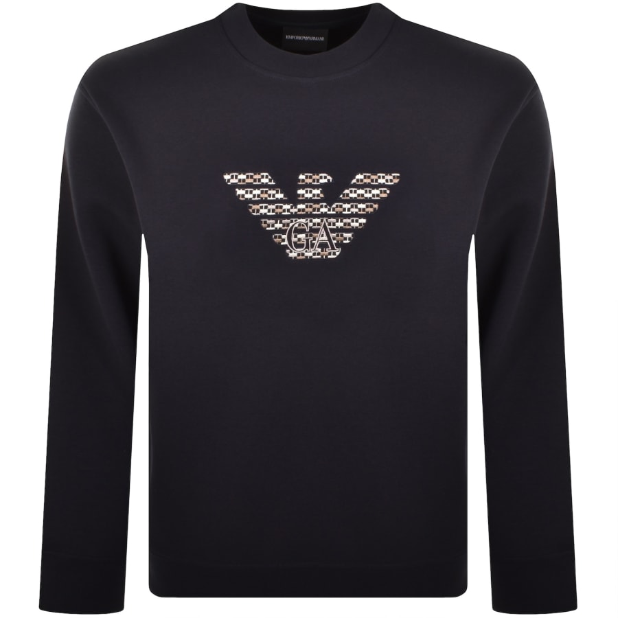 Image number 1 for Emporio Armani Sweatshirt Iconico Blue Navy