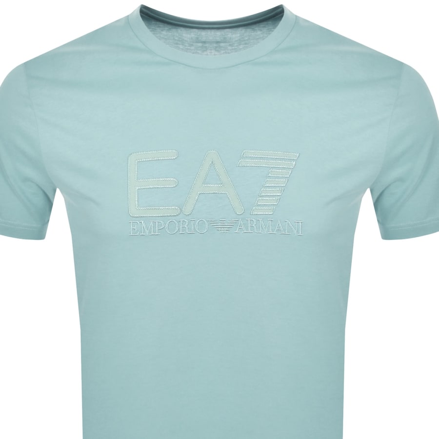 Image number 2 for EA7 Emporio Armani Logo T Shirt Blue