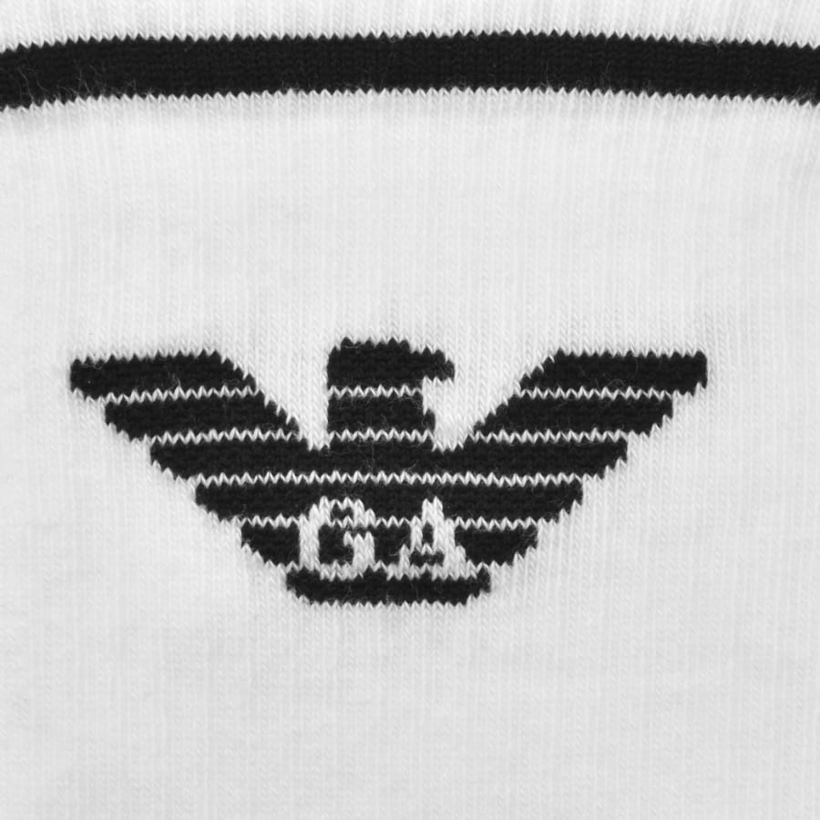 Image number 3 for Emporio Armani 3 Pack Socks White