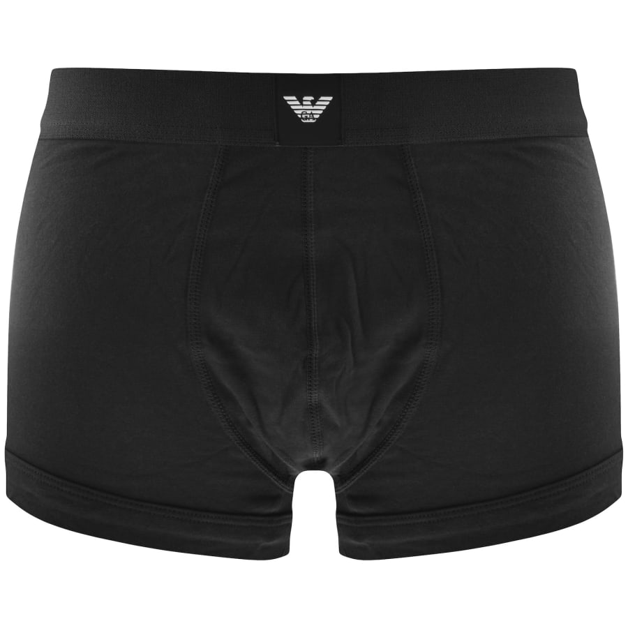 Image number 2 for Emporio Armani Underwear 3 Pack Boxer Trunks Black